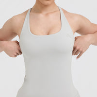 Timeless Square Neck Vest | Light Grey