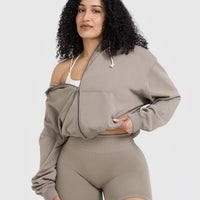 Raw Lounge Oversized Zip Hoodie | Minky
