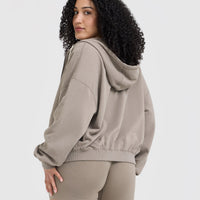 Raw Lounge Oversized Zip Hoodie | Minky