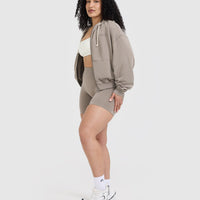 Raw Lounge Oversized Zip Hoodie | Minky