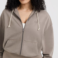 Raw Lounge Oversized Zip Hoodie | Minky