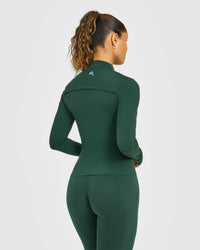 Unified Jacket White Logo | Racing Green