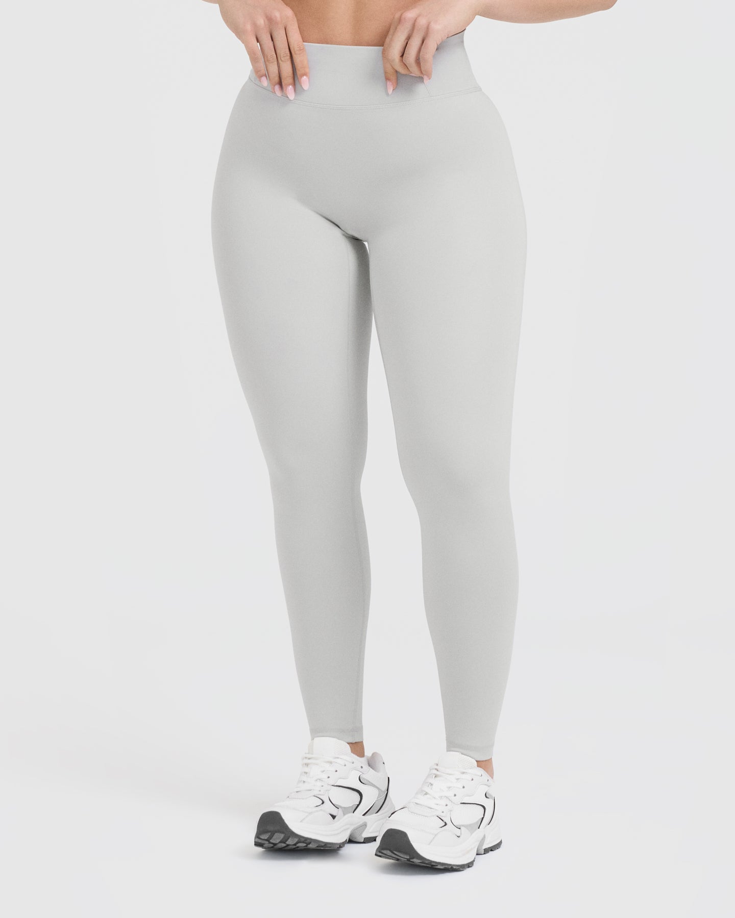 Timeless High Waisted Leggings | Light Grey