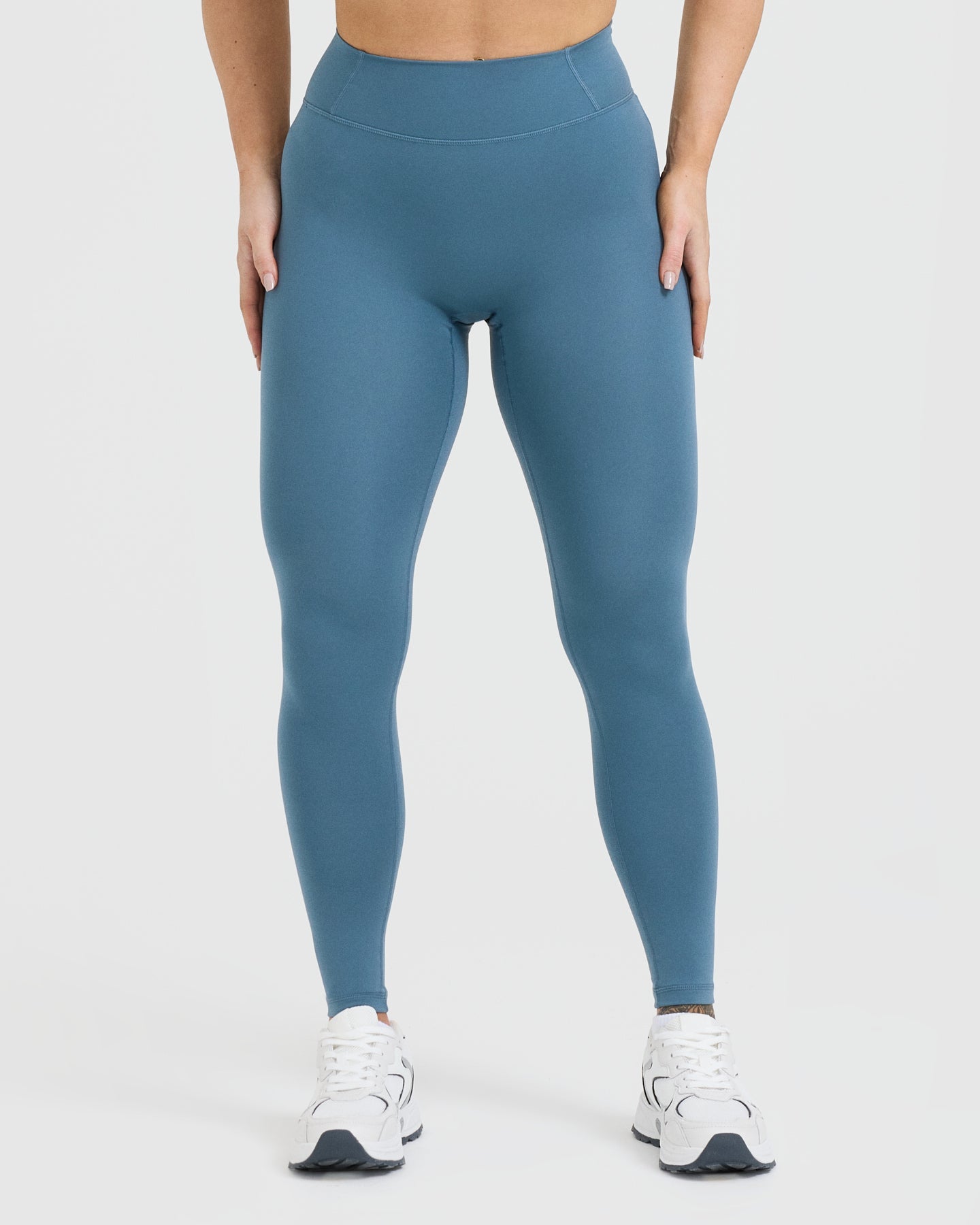 Timeless High Waisted Leggings | Moonstone Blue