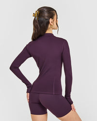 Timeless Jacket with White Logo | Blackberry Purple