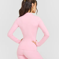 Timeless Jacket with White Logo | Petal Pink
