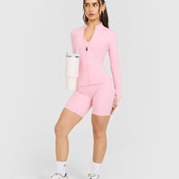 Timeless Jacket with White Logo | Petal Pink
