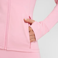 Timeless Jacket with White Logo | Petal Pink