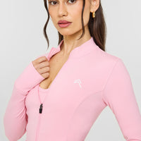 Timeless Jacket with White Logo | Petal Pink