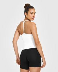 Timeless Square Neck Vest | White