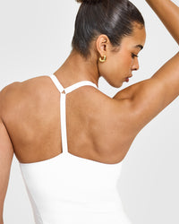 Timeless Square Neck Vest | White