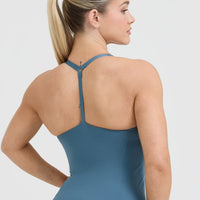 Timeless Square Neck Vest | Moonstone Blue