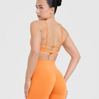 Timeless Strappy Bralette | Apricot Orange