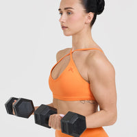 Timeless Strappy Bralette | Apricot Orange