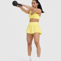 Unified Double Layer Shorts 5" | Lemon Yellow