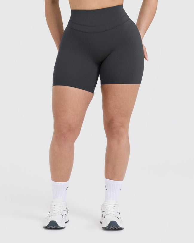 Unified High Waisted Shorts 6" | Coal
