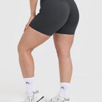 Unified High Waisted Shorts 6" | Coal