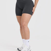 Unified High Waisted Shorts 6" | Coal