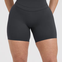 Unified High Waisted Shorts 6" | Coal