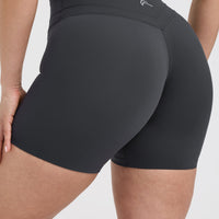 Unified High Waisted Shorts 6" | Coal