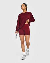 Go To Seamless Loose Long Sleeve Top | Rosewood