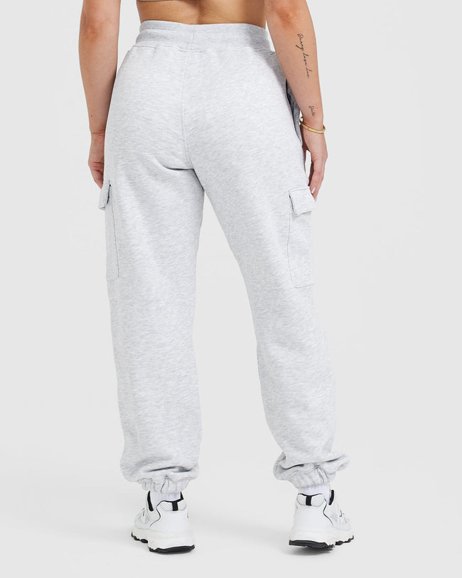 All Day Est 2020 Cargo Joggers | Light Grey Marl