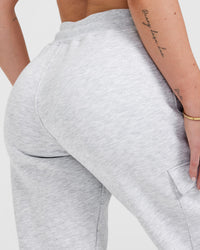 All Day Est 2020 Cargo Joggers | Light Grey Marl