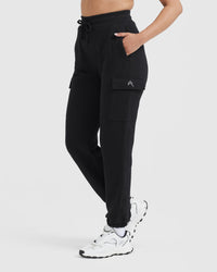 All Day Lightweight Cargo Joggers | Black