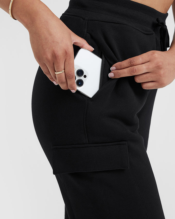 All Day Lightweight Cargo Joggers | Black