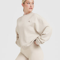 All Day Lightweight Oversized Sweatshirt | Sand