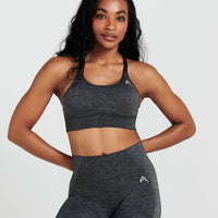 Classic Seamless Sports Bra | Coal Marl