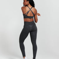 Classic Seamless Sports Bra | Coal Marl