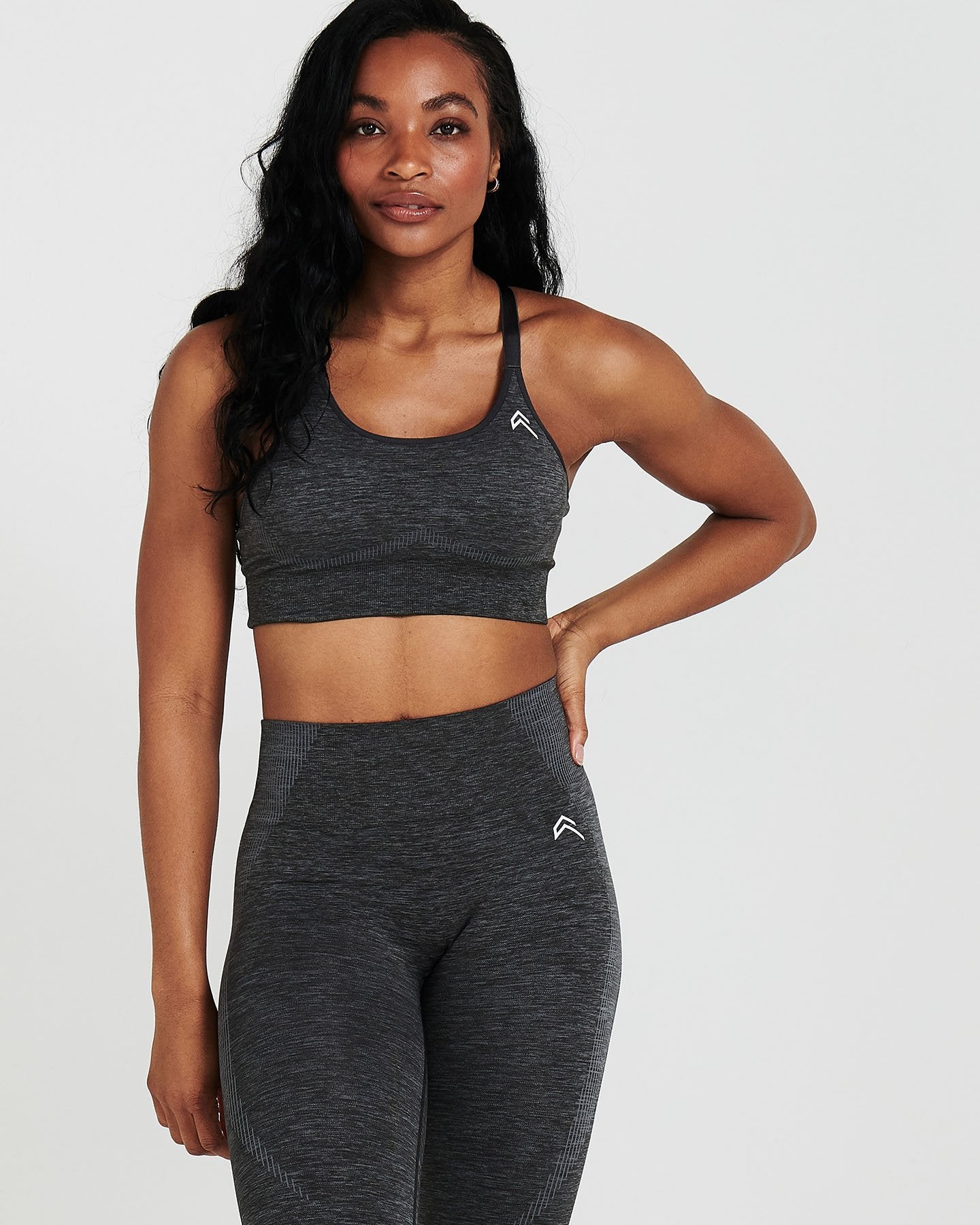 Classic Seamless Sports Bra | Coal Marl