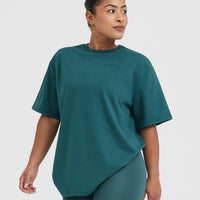 Classic Lifters Graphic Oversized Lightweight T-Shirt | Marine Teal