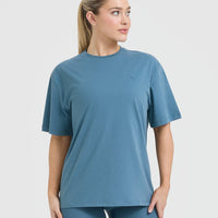 Classic Oversized Lightweight T-Shirt | Moonstone Blue
