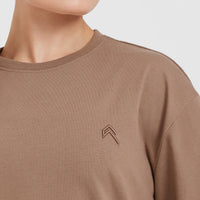 Classic Oversized Lightweight T-Shirt | Walnut