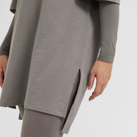 Classic Oversized Longline T-Shirt | Ash Grey