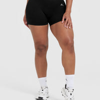 Classic Seamless 2.0 Booty Shorts | Black Marl