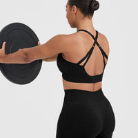Classic Seamless 2.0 Booty Shorts | Black Marl