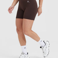 Classic Seamless 2.0 Mid Shorts | 70% Cocoa Marl