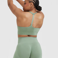 Classic Seamless 2.0 V-Neck Bralette | Sage Marl