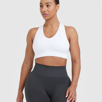 Classic Seamless 2.0 V-Neck Bralette | White