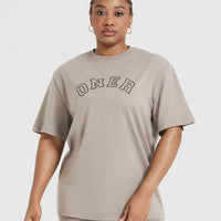 Classic Varsity Oversized Lightweight T-shirt | Minky