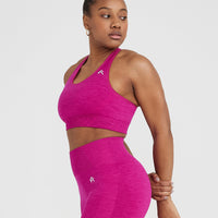 Classic Seamless 2.0 Bralette | Fuchsia Marl