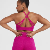 Classic Seamless 2.0 Bralette | Fuchsia Marl