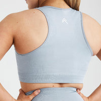 Classic Seamless 2.0 Crop Top | Smoke Grey Marl