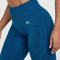 Classic Seamless 2.0 Leggings | Petrol Blue Marl