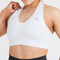Classic Seamless 2.0 V-Neck Bralette | White