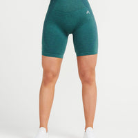 Classic Seamless Cycling Shorts | Mineral Green Marl