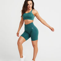 Classic Seamless Cycling Shorts | Mineral Green Marl